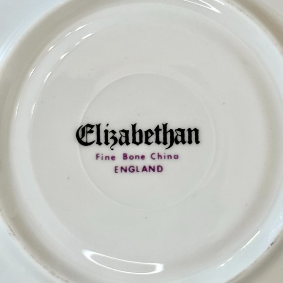 Vintage (1960s) Elizabethan Pink and Yellow Roses Teacup & Saucer - Picture 7 of 7